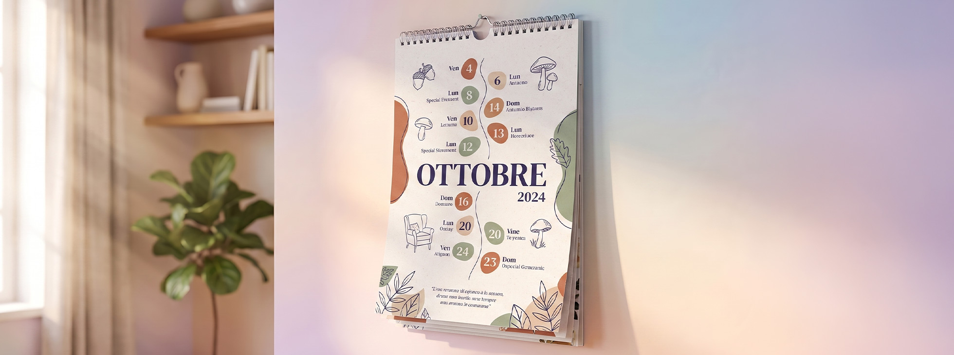Come funziona un ordine di stampa calendari online